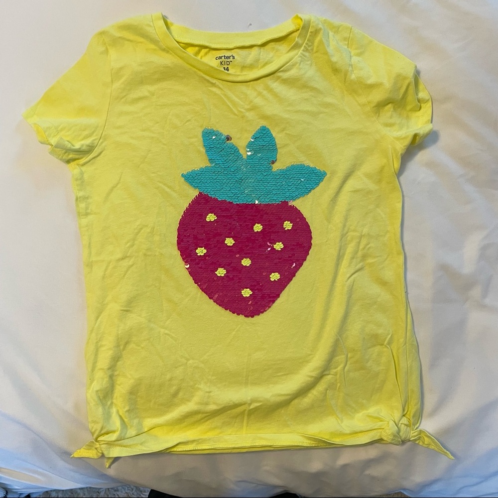 Carter's Yellow Strawberry tshirt
